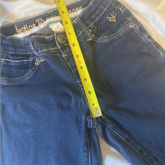 Justice  Premium Jean Girls Simply Low Blue Denim Size 12R Jegging - Picture 12 of 16
